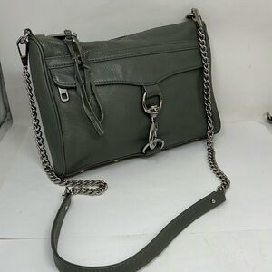 Rebecca Minkoff Original MAC Large Gray Leather Crossbody Bag